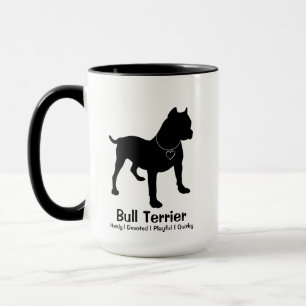 Customisable Bull Terrier Yin Yang Coffee Mug
