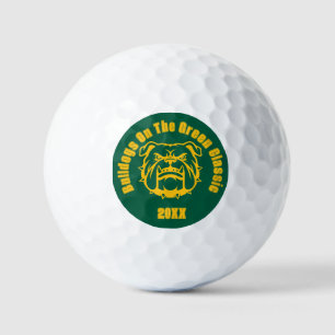 Customisable Bulldog Mascot Golf Fundraiser Event Balls