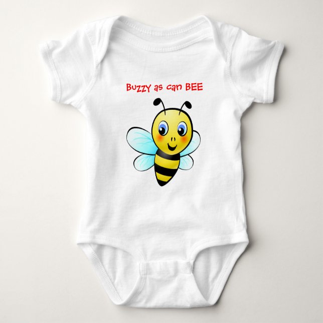 Customisable Bumblebee Baby Bodysuit (Front)
