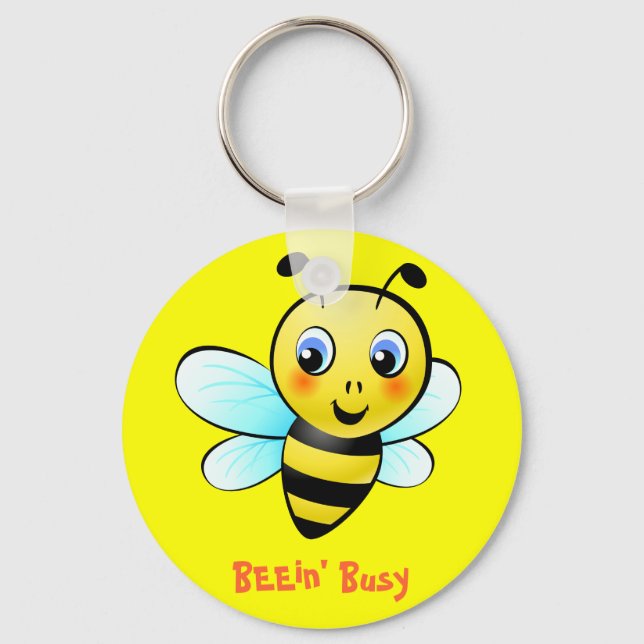 Customisable Bumblebee Key Ring (Front)
