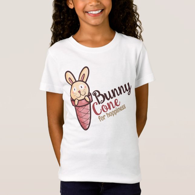 Customisable Bunny Cone T-Shirt (Front)