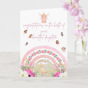 Customisable Bunny Congratulations on the birth Card