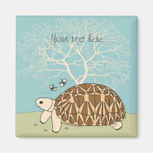 Customisable Burmese Star Tortoise Magnet