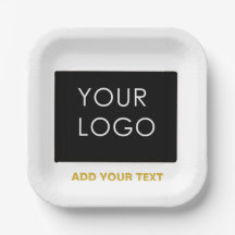 Customisable Business Add Logo Modern White