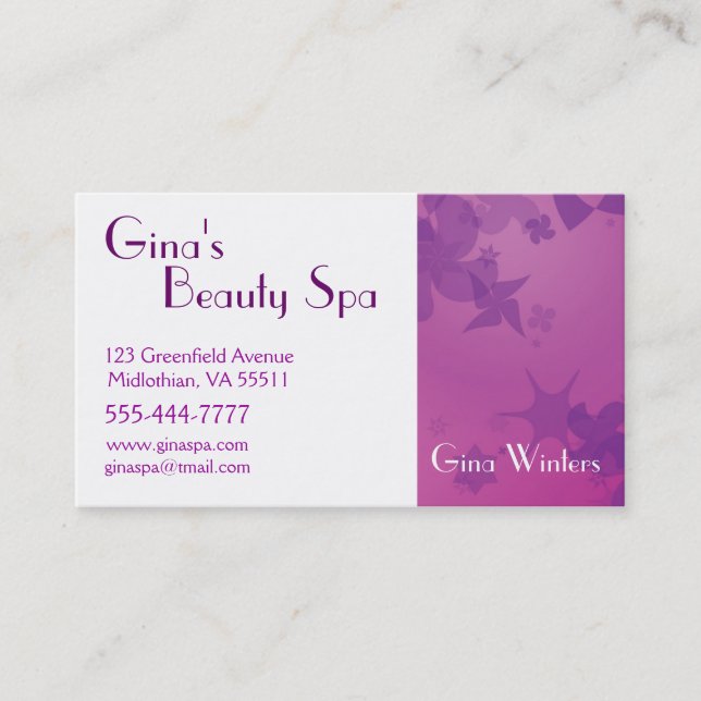 Customisable Business Card (Front)