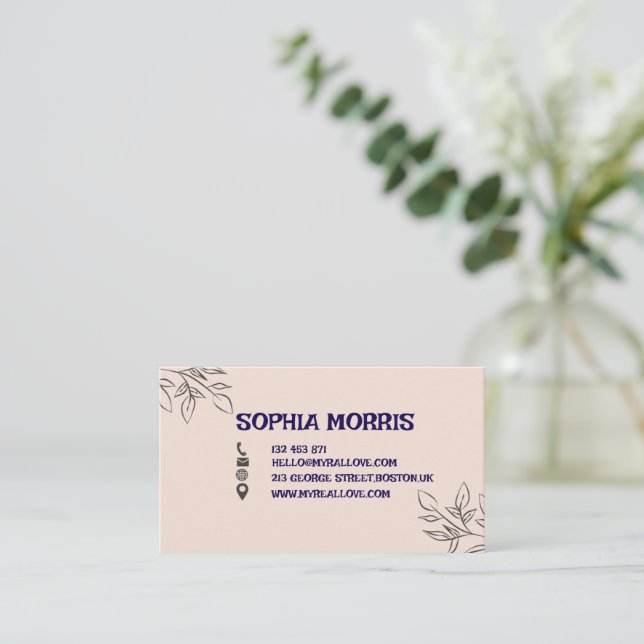 customisable Business Card (Standing Front)