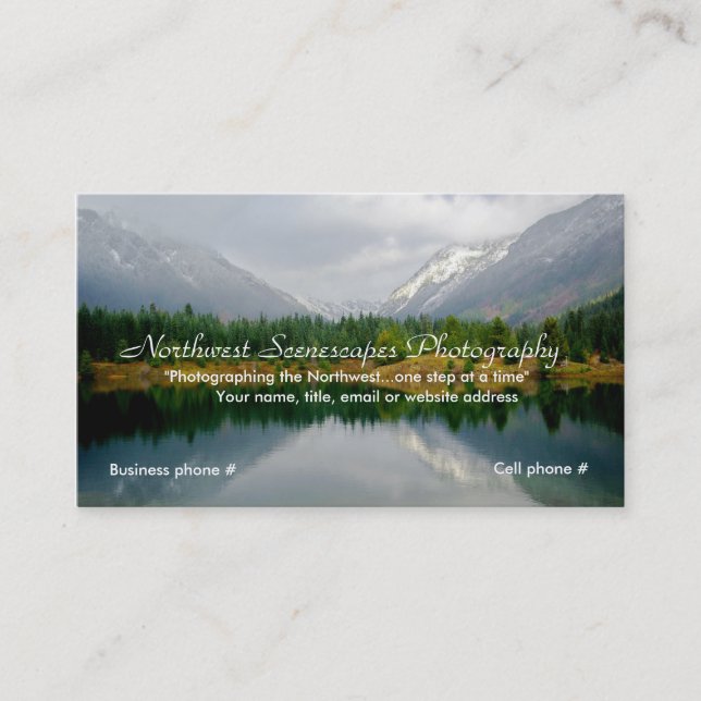 Customisable business card. business card (Front)