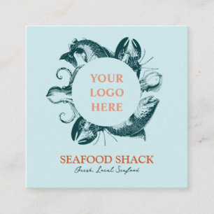Customisable Business Card for Seafood Restaurant