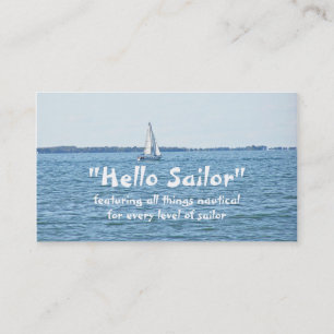 Customisable Business Card, NAUTICAL THEME Business Card