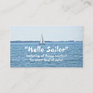 Customisable Business Card, NAUTICAL THEME Card