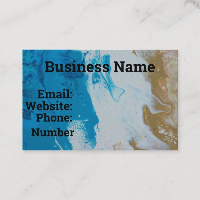 Customisable Business Cards (Front)
