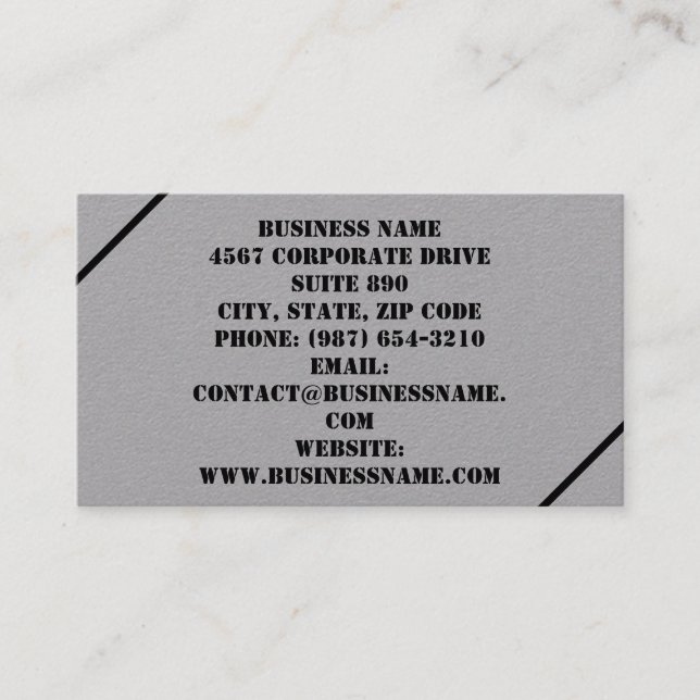 Customisable Business Cards (Front)