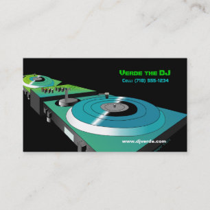 Customisable Business Cards (DJ Theme)
