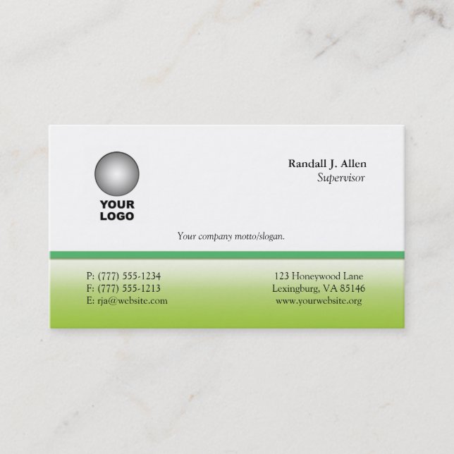 Customisable Business Cards w Logo (Front)