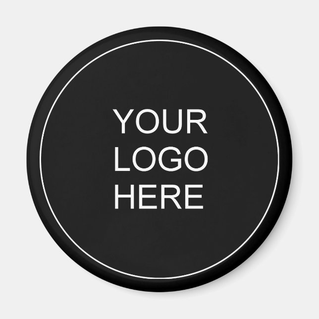 Customisable Business Company Logo Text Template Magnet (Front)