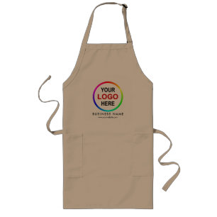 Customisable business logo long apron