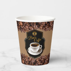 Customisable Business Name Coffee Shops  Paper Cup