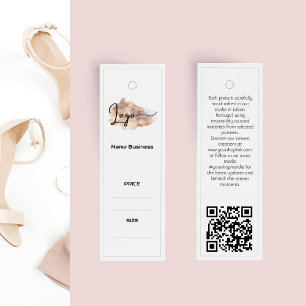 Customisable Business Name logo Clothing Tag