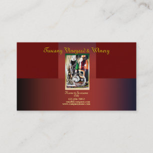 Customisable business profile winery vineyard wine business card