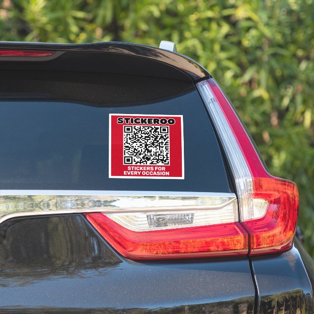 Customisable Business Promotion QR Code Car Decal  (Car Side)
