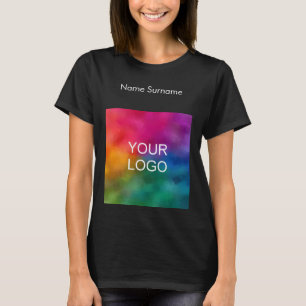 Customisable Business Your Own Logo Here Employee T-Shirt