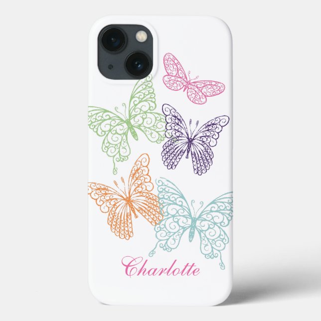 Customisable Butterfly iPhone Case (Back)
