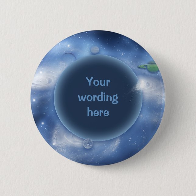 Customisable buttons & badges - space fantasy (Front)