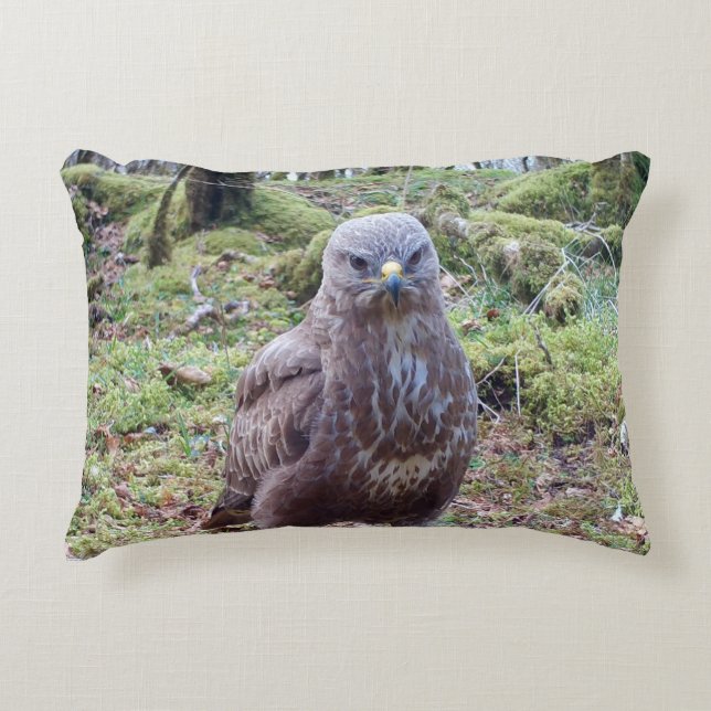 Customisable Buzzard With Attitude Cushion (Front)