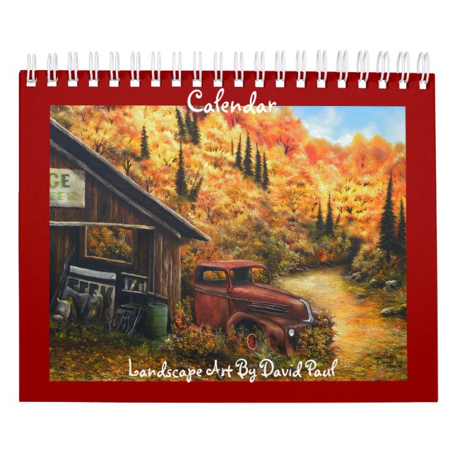 Customisable Calendar with Art by David Paul (Cover)