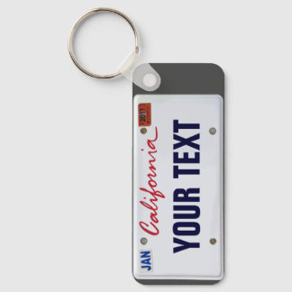 (Customisable) California License Plate Key Ring