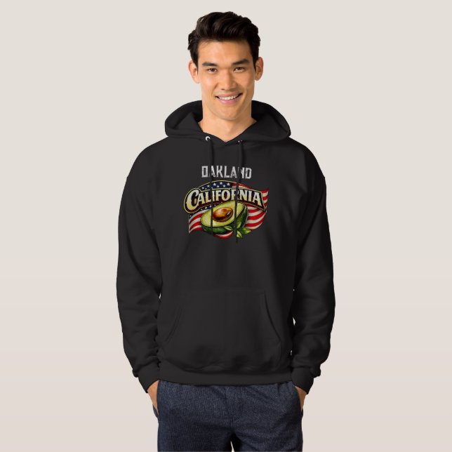 Customisable California Men's Hooded Sweatshirt (Front Full)