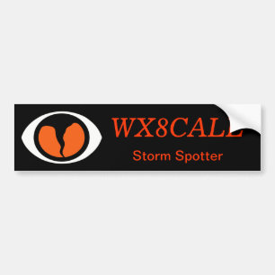 Customisable Call Sign SKYWARN Bumper Sticker