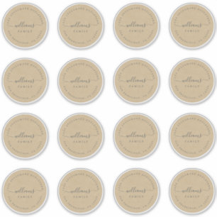 Customisable Calligraphy Kraft 6.9 cm 2.72 inch