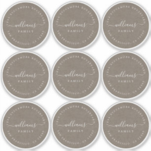 Customisable Calligraphy Kraft 6 cm 2.36 inch