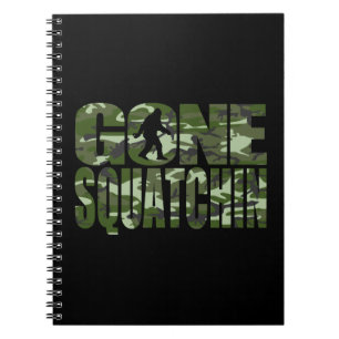 Customisable Camo Gone Squatchin Notebook