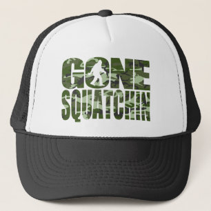 Customisable Camo Gone Squatchin Trucker Hat