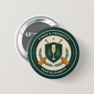 Customisable Camp Bachelorette Weekend 6 Cm Round Badge