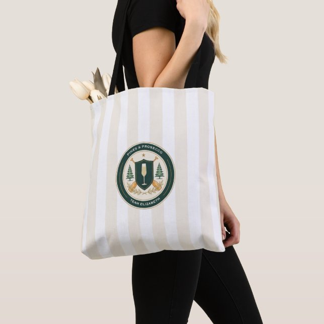 Customisable Camp Bachelorette Weekend Tote Bag (Close Up)