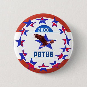 Customisable Campaign Election Vote POTUS Button