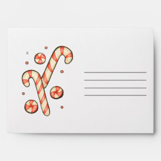 Customisable Candy Cane - Merry Christmas Envelope