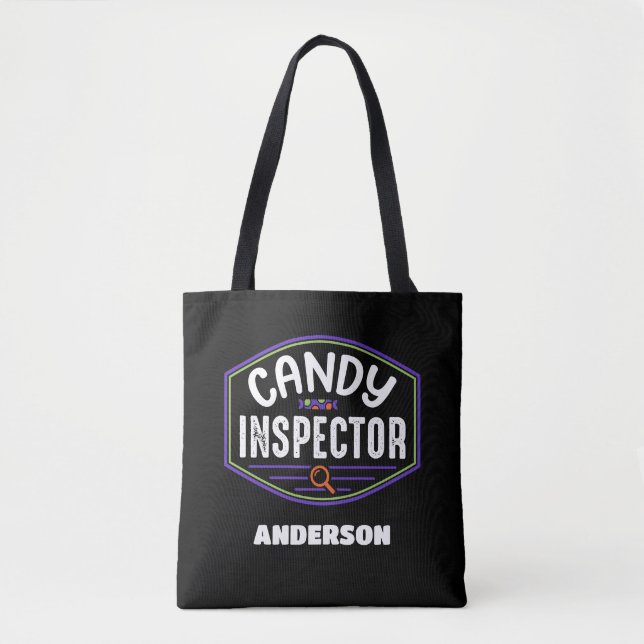 Customisable Candy Inspector Trick or Treat Bag (Front)