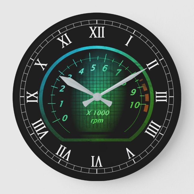 Customisable Car Auto Themed Wall Clock (Front)