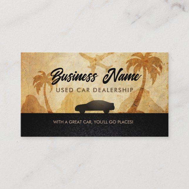 Customisable Car Business Cards (Front)