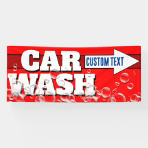 Customisable Car Wash Bold Bubbly Advertising