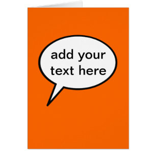 customisable cartoon speech balloon