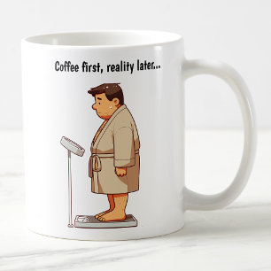 Customisable Cartoon Weight Scale Coffee Mug