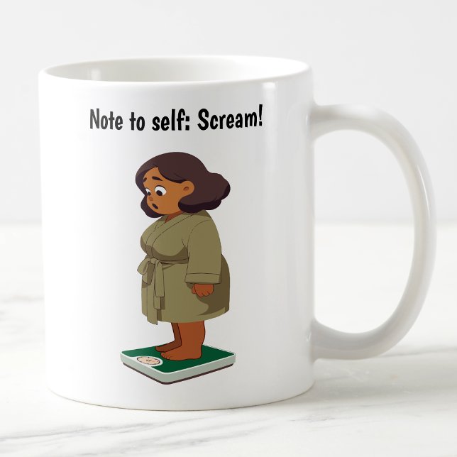 Customisable Cartoon Weight Scale  Coffee Mug (Creator Uploaded)