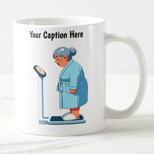 Customisable Cartoon Weight Scale  Coffee Mug (Creator Uploaded)