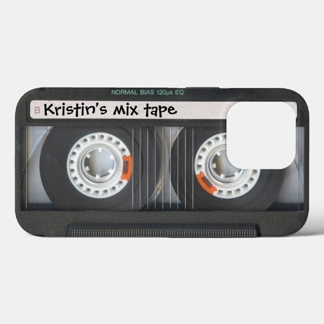 Customisable Cassette Mix Tape Case-Mate iPhone Case (Back (Horizontal))