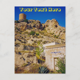 Customisable Castalla Castle, Spain Postcard